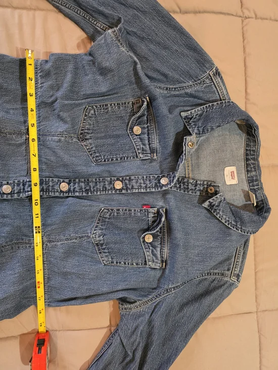 Vintage Levi's Denim Shirt Dress Size XL - Picture 4 of 12